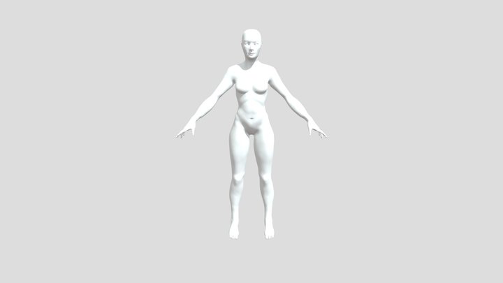 GÄRT 120 Moth girl anatomy 3D Model