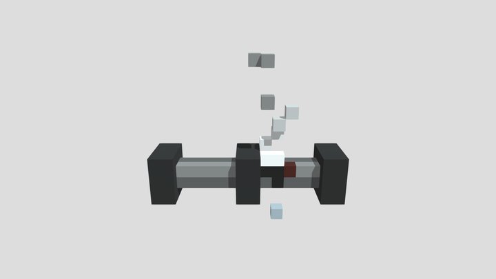 Steam Leak - Voxel 32x32 (Animated) – Kostenloses 3D-Modell STL