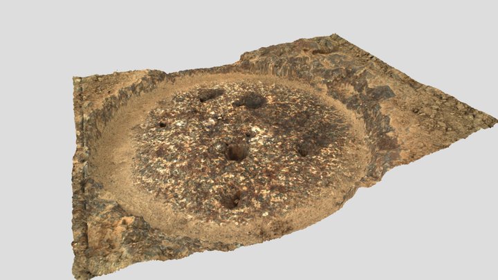 Perseverance Rover First rock abrasion (Sol-160) 3D Model