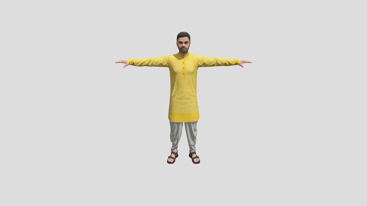 Virat Kohli 3D Model