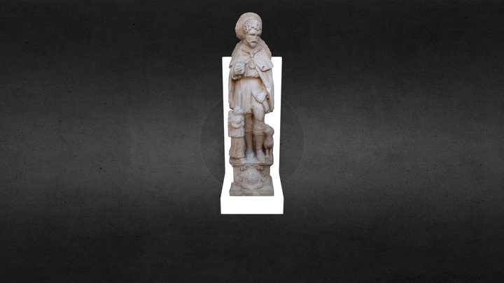 Estatua Sant Roc 3D Model