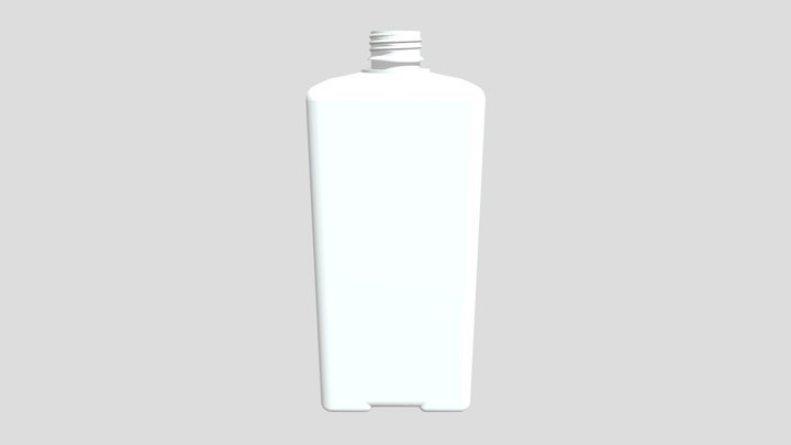 Прямоугольная_банка_1_литр_маленькая_крышка 3D Model