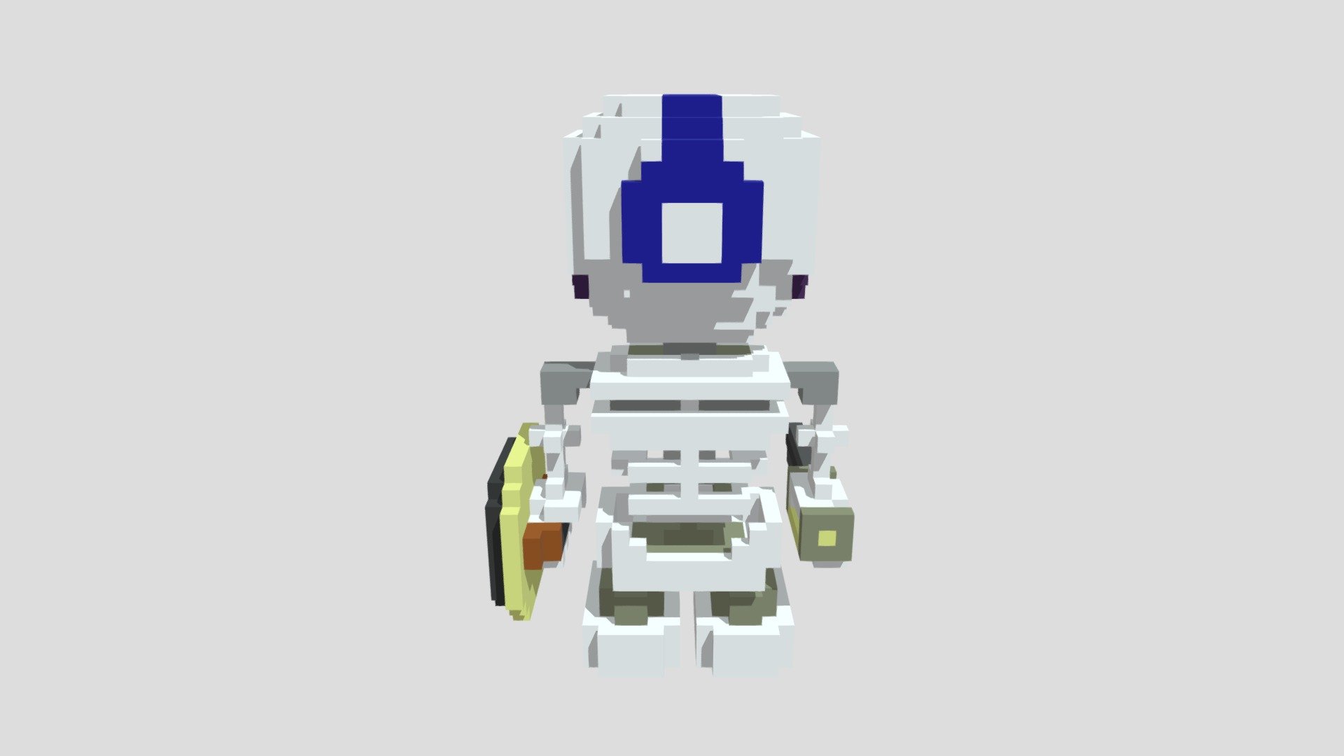 Voxel Skeleton with Sword and Shield - Download Free 3D model by ...