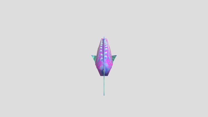 Goofy Low-Poly Parrotfish 3D Model