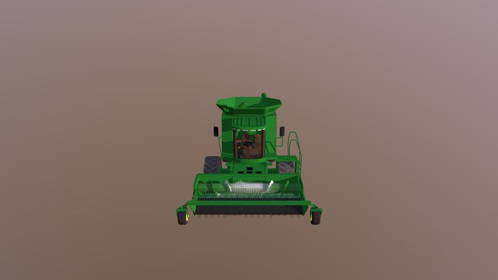 John Deere CTS Combine 3D Model