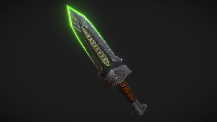 Demon's Backbone / Fantasy sword 3D Model