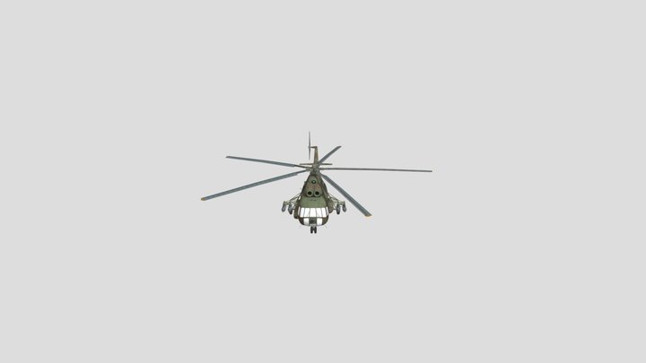 mi-8-helicopter 3D Model