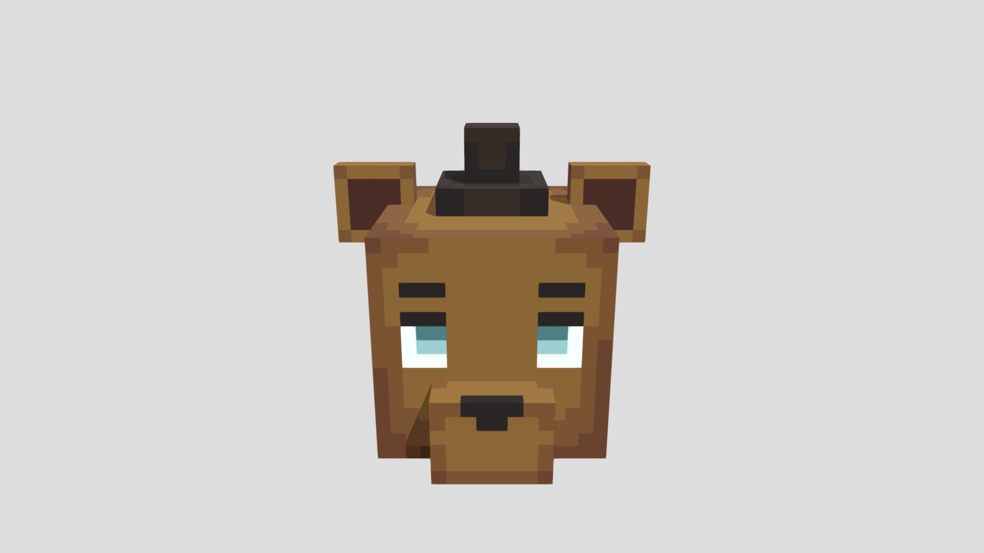 Minecraft Freddy Head - Download Free 3D model by Cutey61665 [9edc818] -  Sketchfab