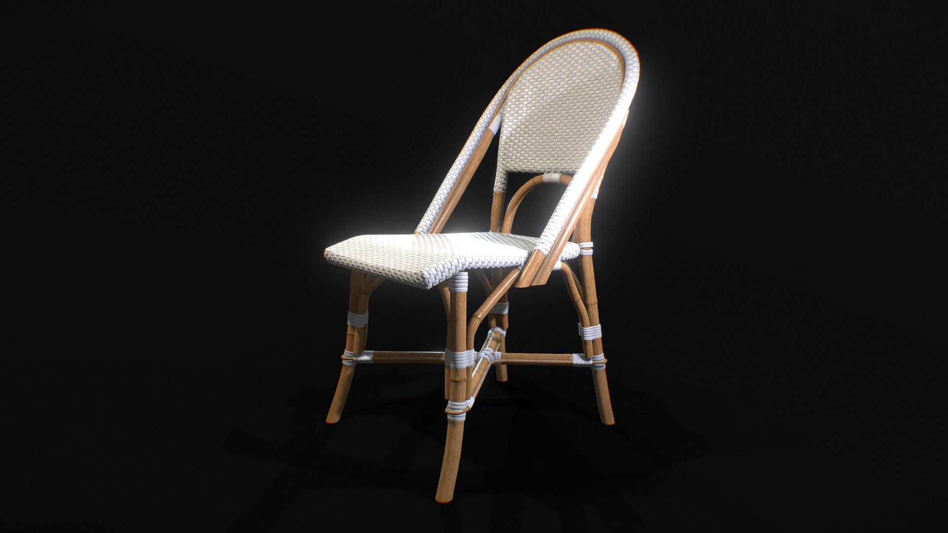 Riviera Dining Chair white - Buy Royalty Free 3D model by 3dJNCTN ...
