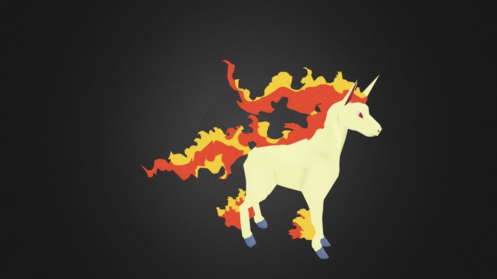 Rapidash 3D Model