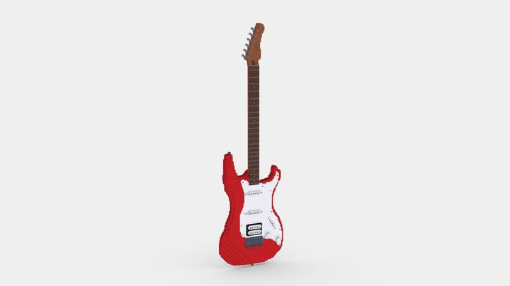 Yamaha Pacifica 012 VoxelArt – Free 3D Model STL