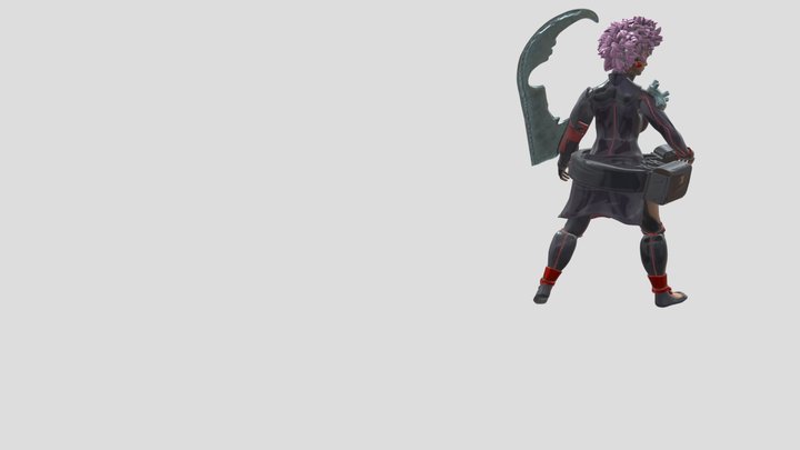 Dragon Huntress 3D Model