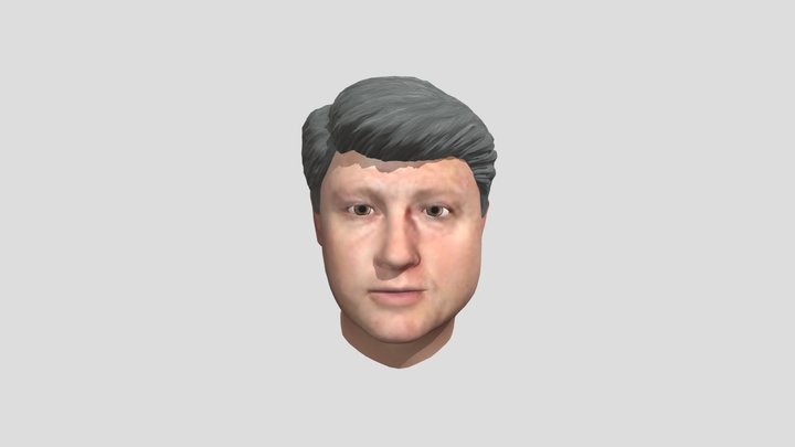 Bill Clinton Avatar Head 3D Model