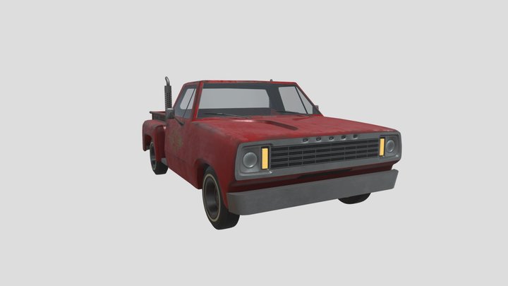 Dodge 1987 Li'l Red Express Truck 3D Model