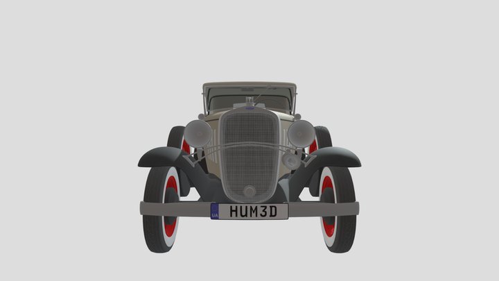 Chevrolet Confederate 4-door Phaeton 1932 – Kostenloses 3D-Modell STL