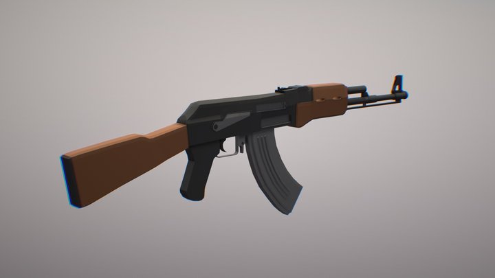 Low Poly AK-47
