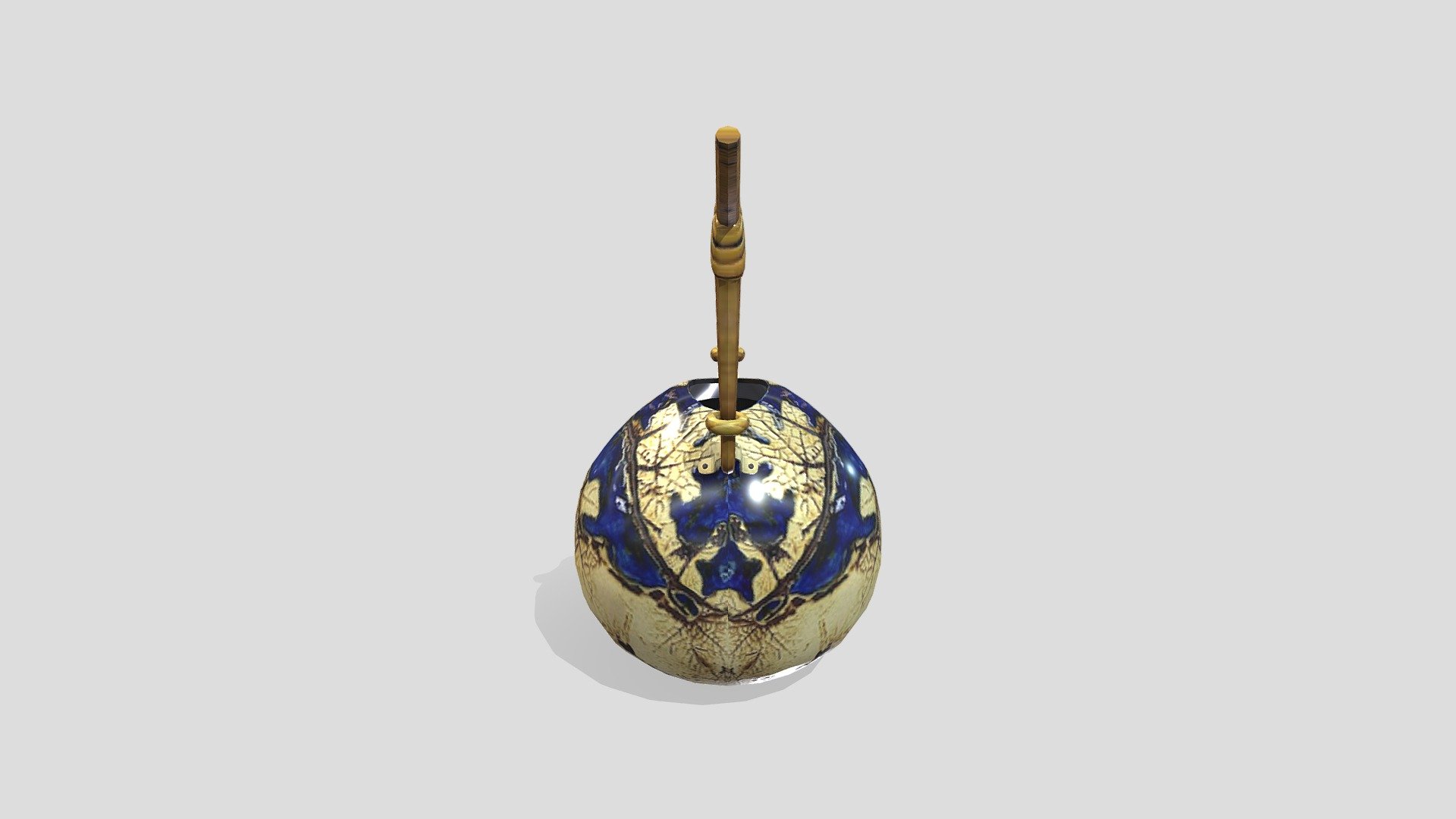 TENMOKU-01 Table Vase With Candle Handle