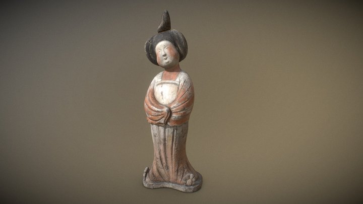 Painted female figurines of Tang pottery – Modèle 3D gratuit STL