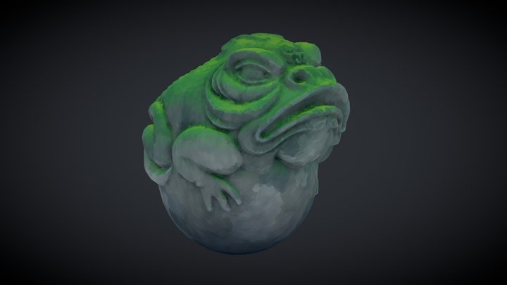 Stylized Frog 3D Model