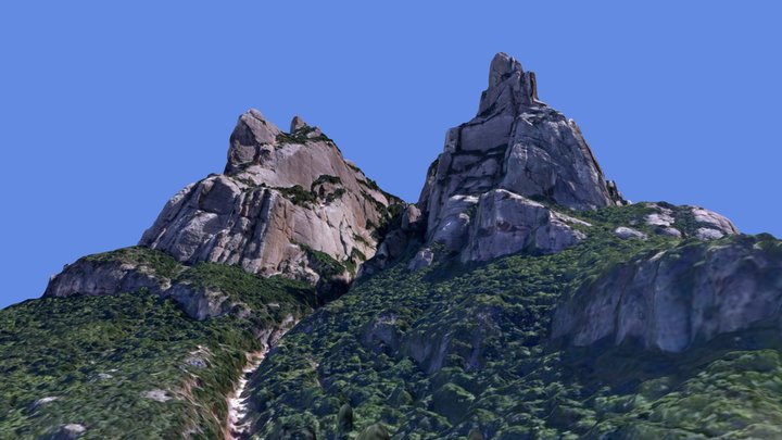 Serrat del Moro Serrat de St Jeroni, Montserrat 3D Model