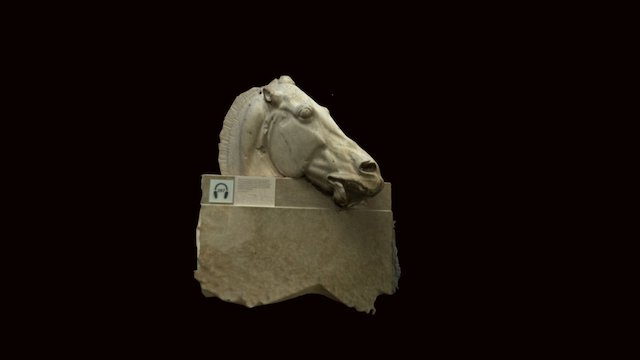 Horse's head from the Goddess Selene's chariot 3D Model