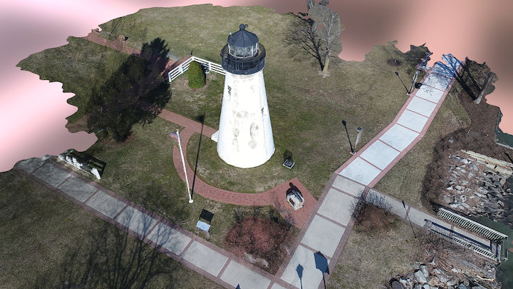 Havre De Grace Lighthouse Aerial Survey Pix4d 3D Model