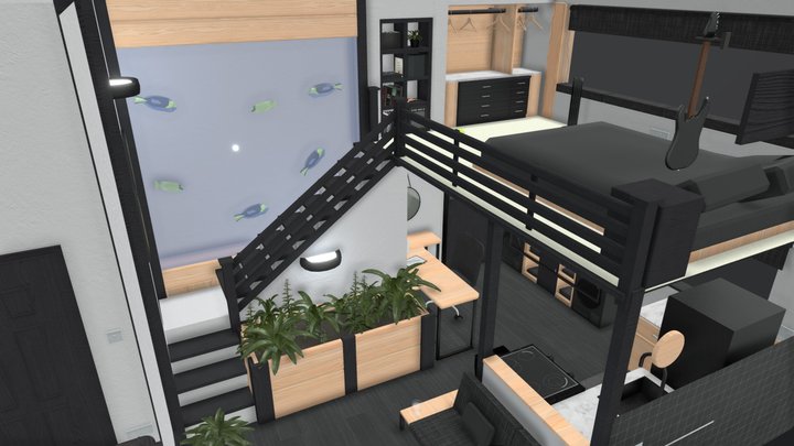 Modern Living Space - Final Major Project 3D Model