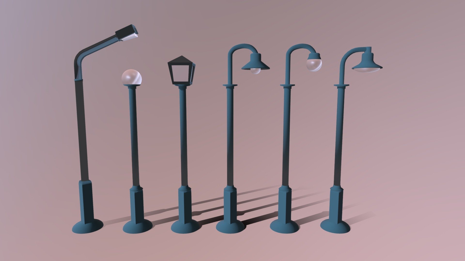 Street Lights - Download Free 3D model by Dimitri (@dimitri_blender ...