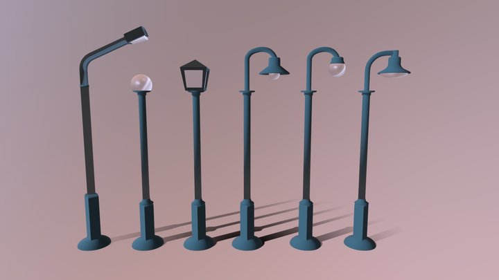 Street Lights 3D Model