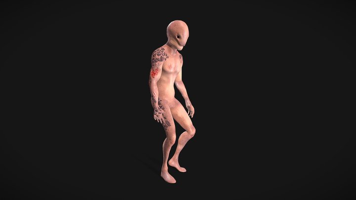 Alien Animation Test 3D Model