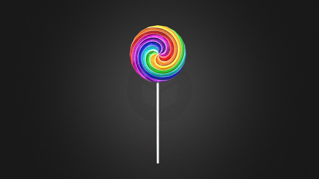 Big Rainbow Lollipop