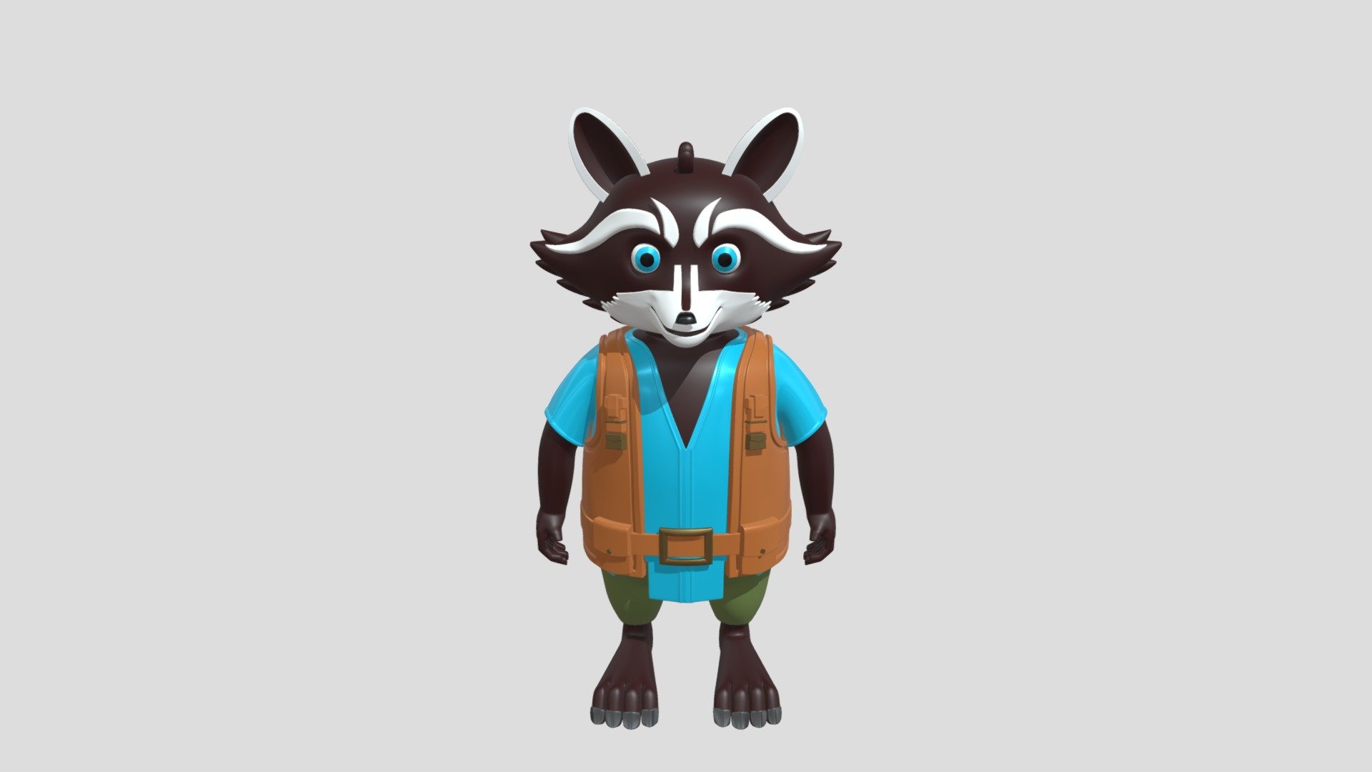 Raccoon 3D Model - Buy Royalty Free 3D model by Sandeep Choudhary ...