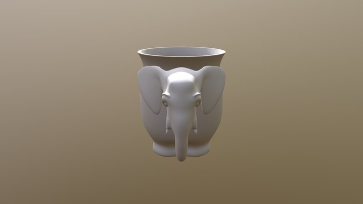 Elephant Mug 3D Model