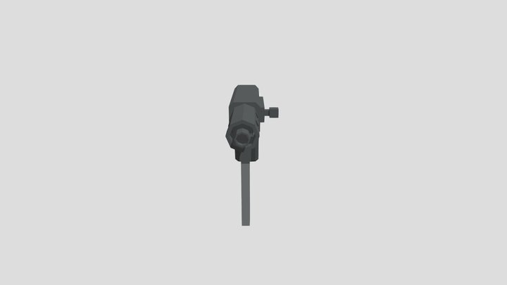 Low Poly SMG 3D Model