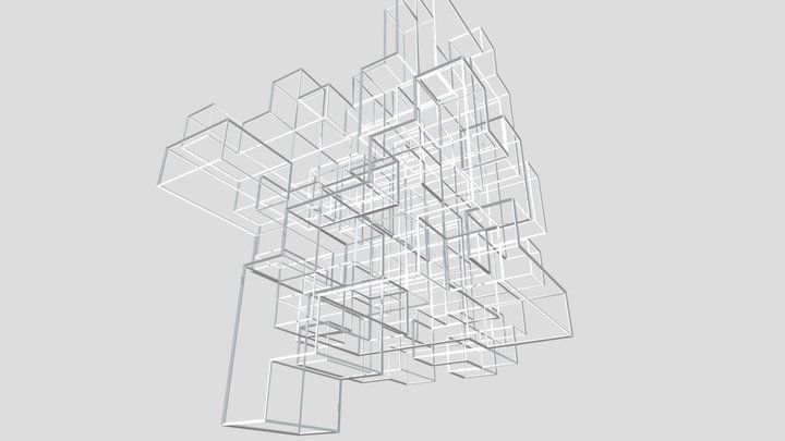 Abstract squares 3D Model