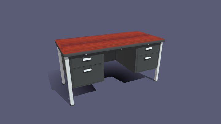 Teachers Desk 3D Model