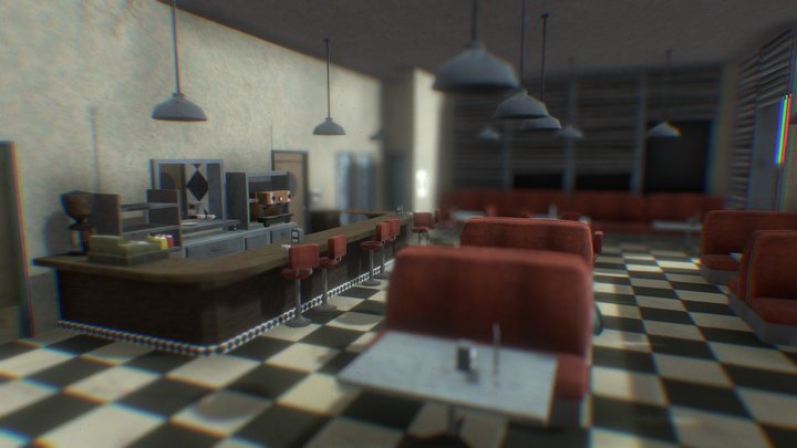 Ice Scream 1 Cafeteria 3D Model