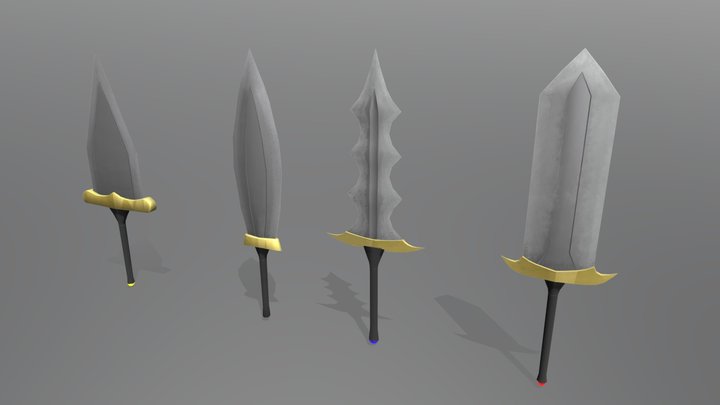 Sword Set 3D Model