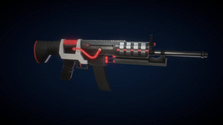 Sci-Fi SCAR-H 3D Model