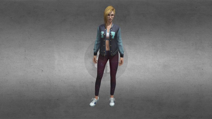 freefire new girl model by pace gaming ff 3D Model