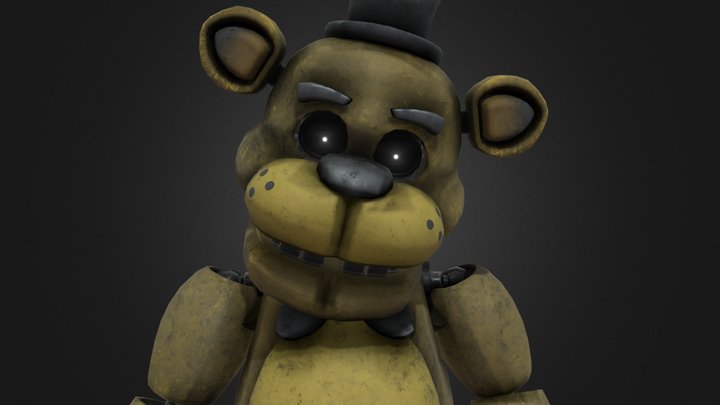 FNaF HW Golden Freddy ReTexture & Remesh – Kostenloses 3D-Modell STL