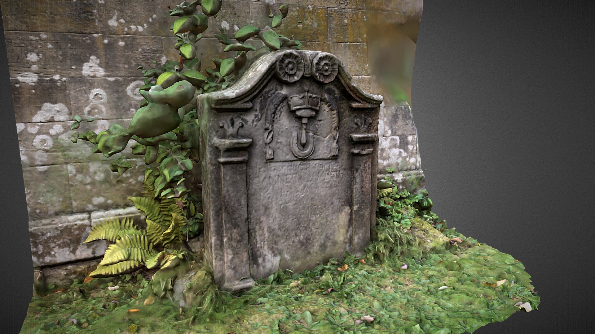 Gravestone in Falkland old cemetery, Fife