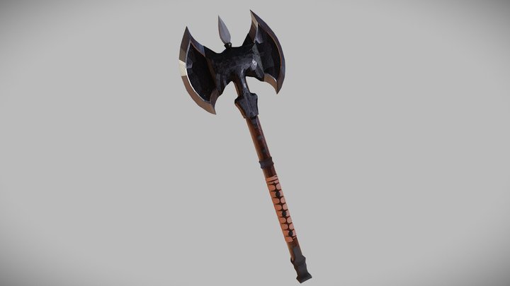 two handed axe 3D Model