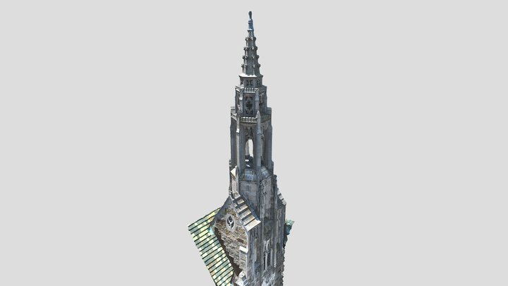 Devlin Hall Tower Only 3D Model