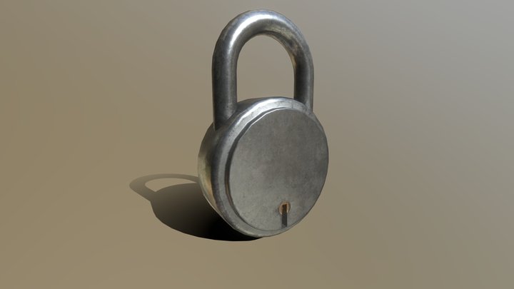 Steel Lock 3D Model
