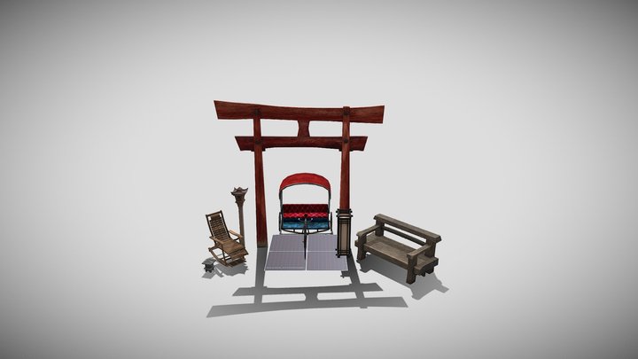 DAE 5 Finished props - Eco house 3D Model