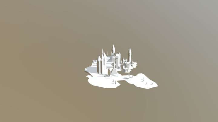 meu castelo de hogwarts 3D Model