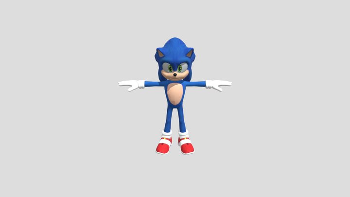 Sonic Movie (Rig) – Modello 3D gratuito STL
