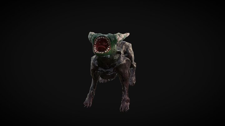 Dark Dog 3D Model