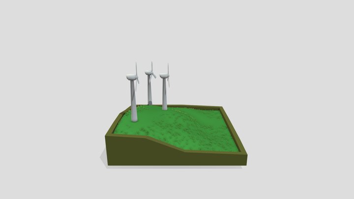 Green Diorama 3D Model